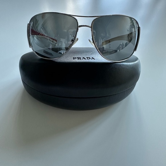 Vintage Prada Sport Sunglasses Red/White - Picture 3 of 9